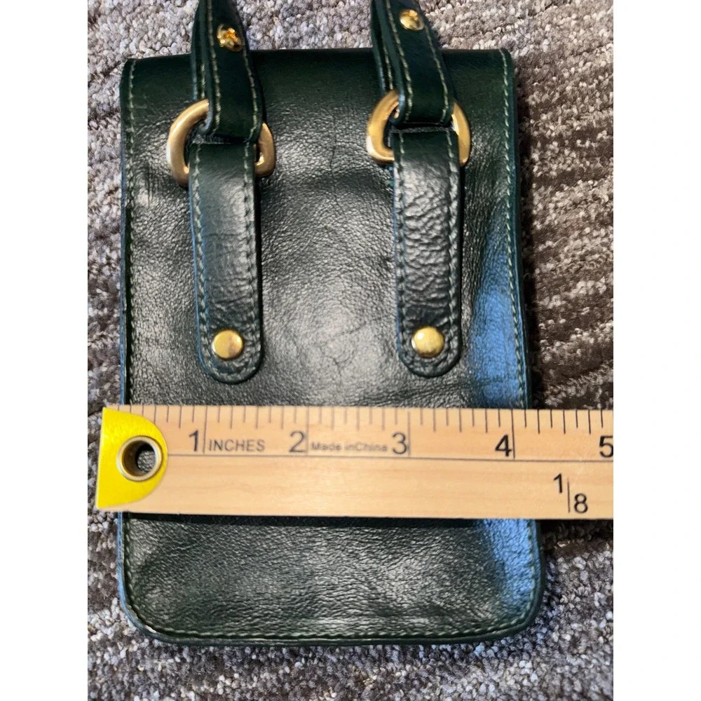 Sabandija Leather Hunter Green Weekender Duffle Tote Bag Phone Holder Set Lux
